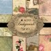 ACEO Backgrounds 4 Pack - Four Full-Size Digital Collage Sheets for 9.00 - ACEO Size Backgrounds
