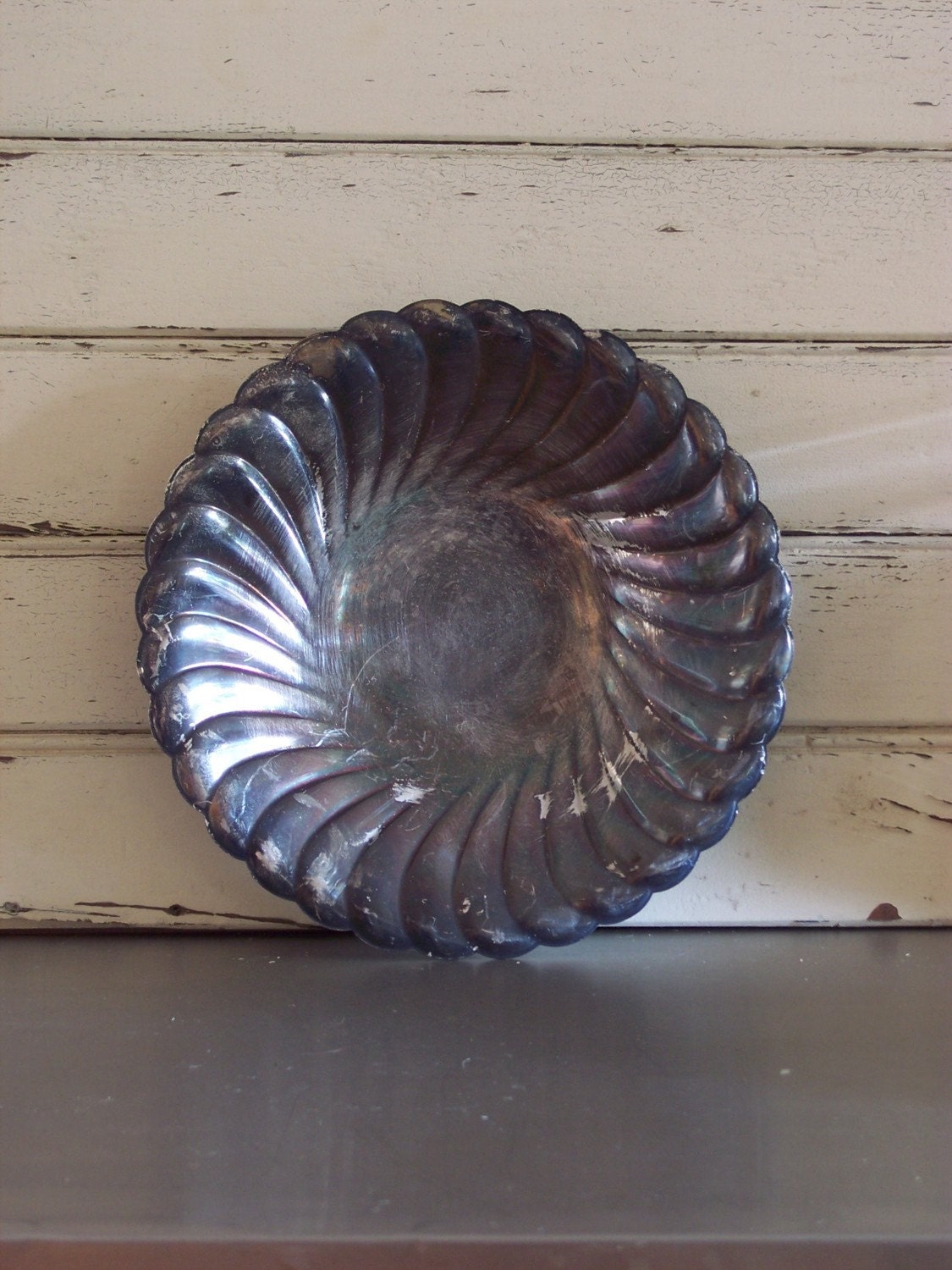 SILVER SERVING BOWL