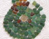89 Natural Sea Glass Small Mosaic and Craft Supplies (1284)