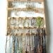 Elegant WHITE Jewelry Holder Earring Organizer Combo with 20 Jewelry Pegs  / Hard Durable Cabinet Grade Semi-Gloss Finish / High Quality & Deisgn