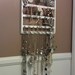 Elegant Modern White Jewelry Holder, 20 Jewelry Pegs, 54 Pairs, Cabinet Grade Semi-Gloss Paint, Maple Hardwood, Boutique Quality & Design