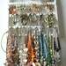 Jewelry Holder, 54-108 Pairs, 20 Jewelry Pegs, Boutique Quality & Design, Cabinet Grade Semi-Gloss White Paint, Maple, Wood, Ready To Ship
