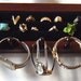 Ring Holder - Jewelry Holder, Earring Organizer, Dark Mahogany, Wood, Boutique Quality & Design, BEAUTIFUL Storage Solution, 3/31- 4/3