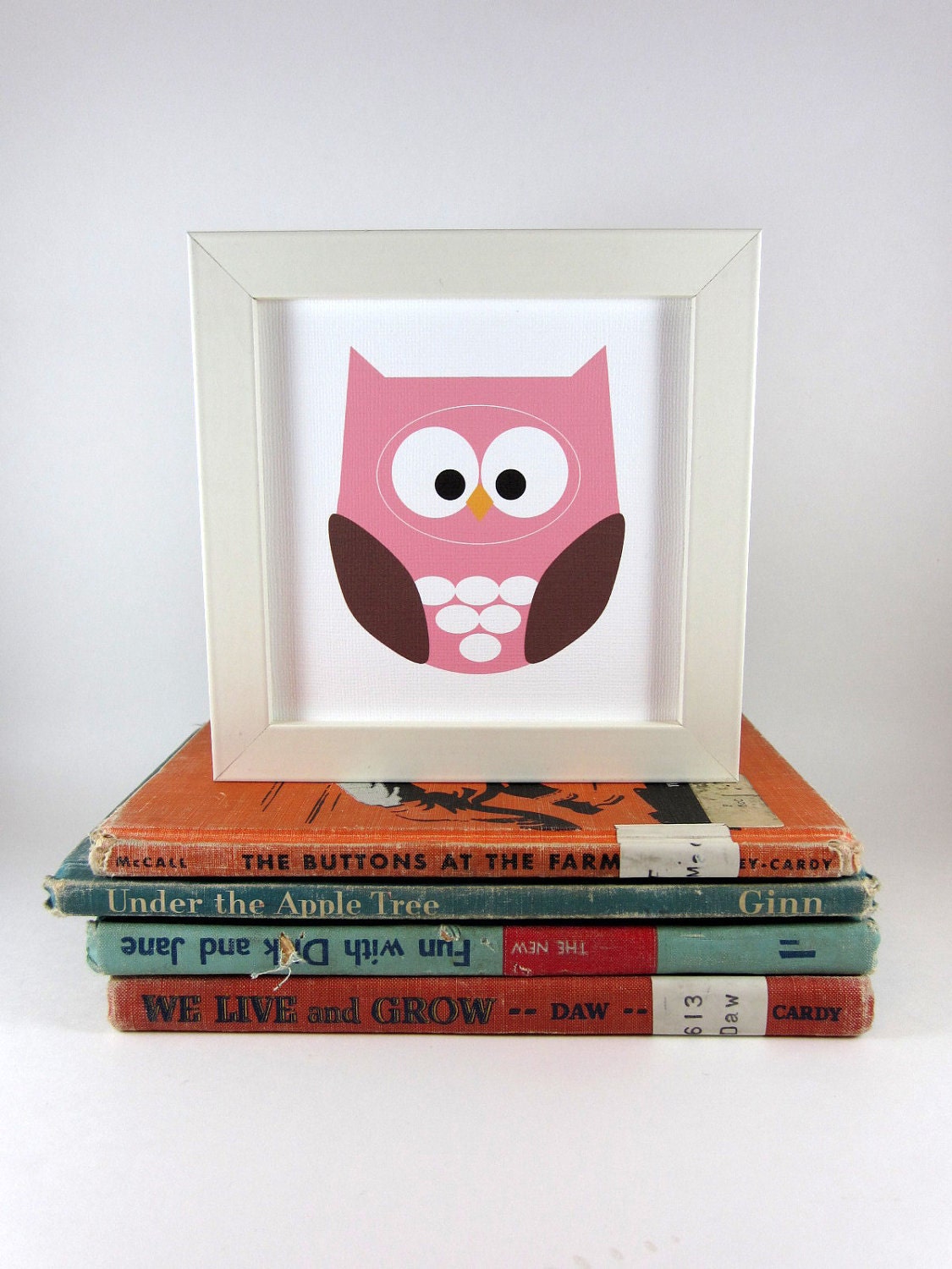 Owl Wall Art Animal, Owl Print, Home Decor, Nursery Pictures, Kids Wall Art, Pink Owl, Forest Animal, Woodland Creature