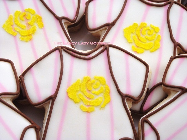 Adorable Custom Onesie Cookies 1 dozen you choose colors and design
