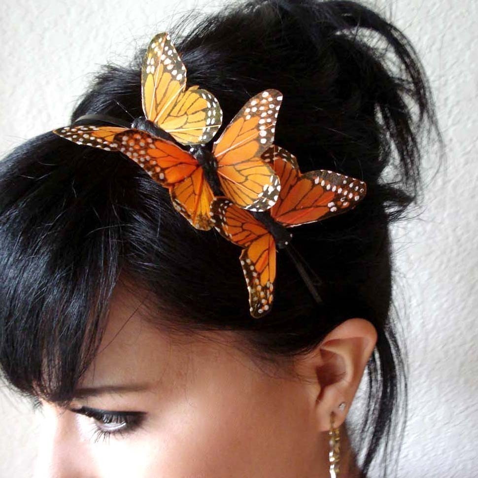 Marissa Monarch Butterflies Headband II