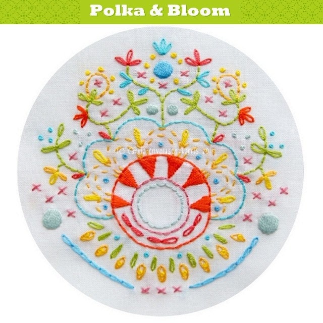 Embroidery Pattern Floral Vignette PDF
