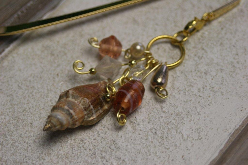 SeaShell 3 in 1 Mermaids Bauble - Bookmark PENDANT Hair Pin