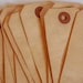 15 Medium Tea Stained Manilla Shipping Tags 3 3/4 x 1 7/8