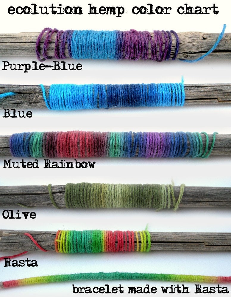 Hemp Bracelet -  lots of colors to choose from