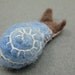 Tiny Snail Toy: Waldorf Inspired Natural Wool Felt Animal, Heirloom Children's Toy