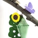 Butterfly Life Cycle Playset from natural materials - Educational, Heirloom Felt Toy