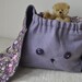 Lavender Linen and Liberty Lapin -Little Lunch Bag -  Petite Storage