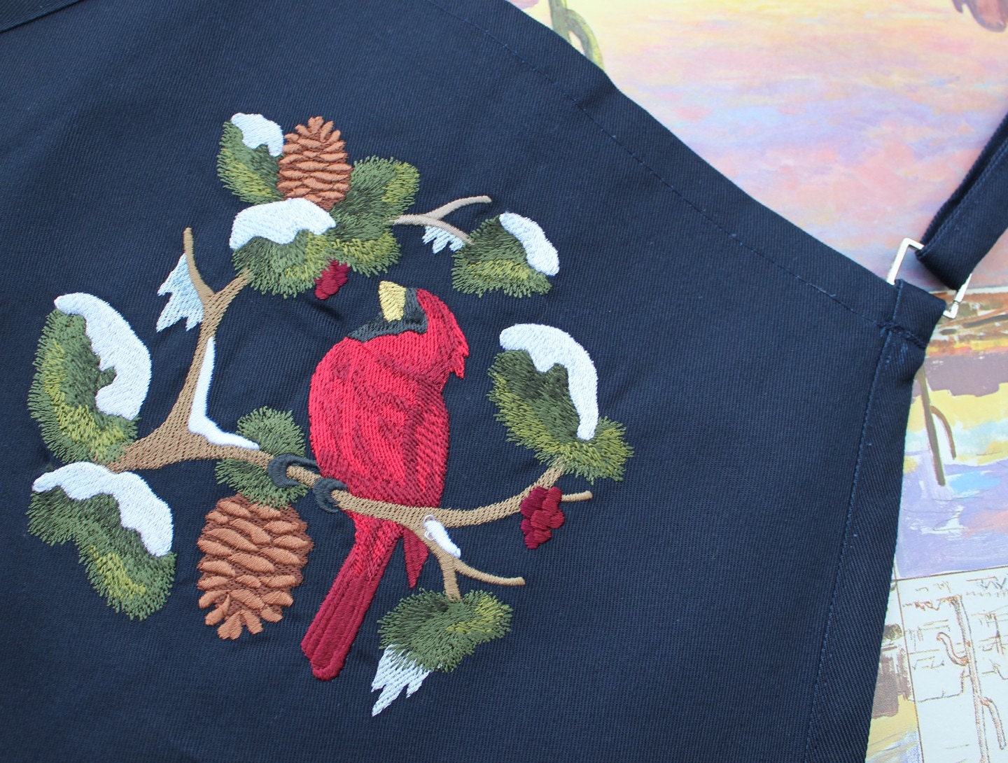 Cardinal Apron (Navy Blue)