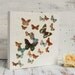 BUTTERFLY Parade Original Encaustic Mixed Media Painting Butterfly Collage Colorful Nursery Art