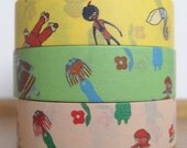 NEW-  yonagadou - japanese washi masking tape - patterns of japan  - sweet and nostalgic - oshare- stylish lady