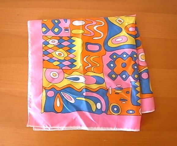 Vintage Mod Italian Scarf Abstract
