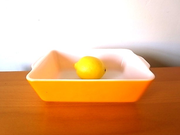 Vintage Pyrex Refrigerator Dish Orange
