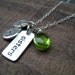 Sisters custom initial necklace, sisterhood necklace, personalized sisters necklace, sisters tag, family necklace, the jewelry bar