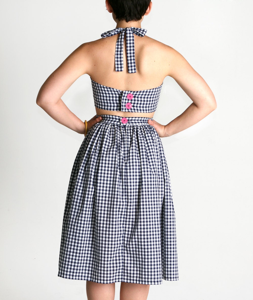 The Gingham Picnic Playsuit- XS, S, M, L