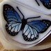 Polymer Translucent BLUE Monarch Butterfly Clay Cane Canes Butterflies