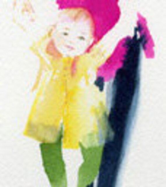 First Steps, Mother and Child single note card