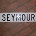 Seymour Enamel Street Sign