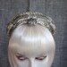 STUNNING 40s / 50s Bridal Headpiece / Halo / Crown Encrusted w Jewels