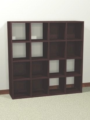 Modern Storage Shelves from Plywood Furniture Plan