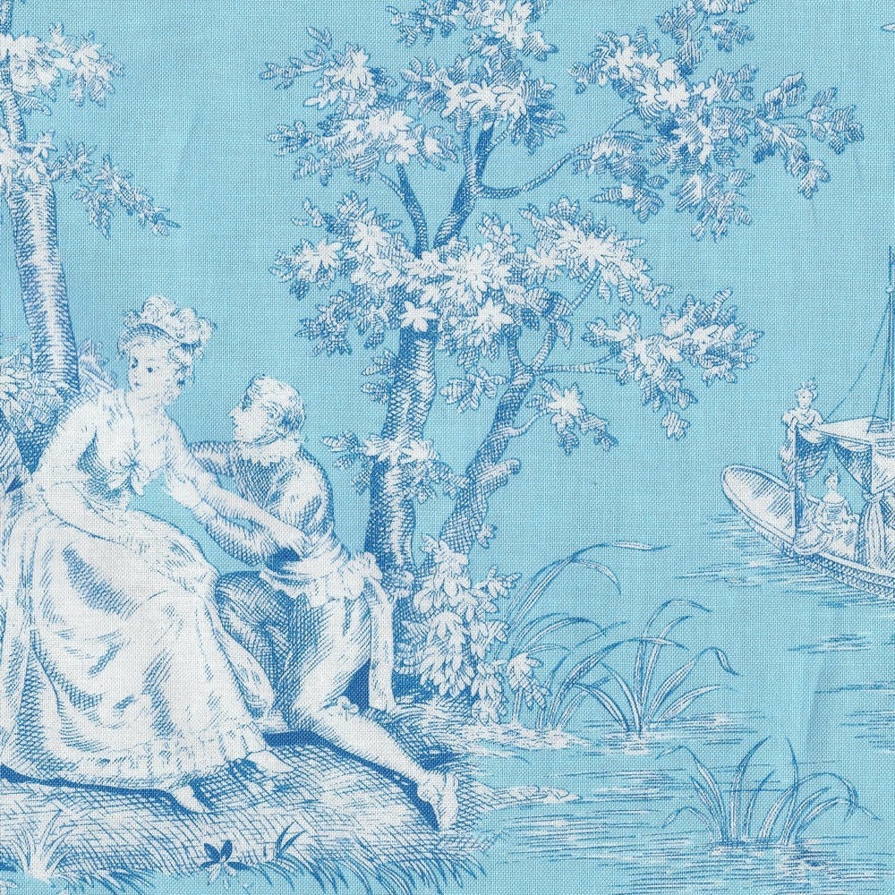 ROBIN EGG BLUE TOILE mod girls jennifer paganelli sis boom for free spirit fabrics yard