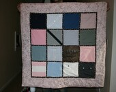 small baby clothes quilt (16 items)