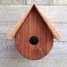Birdhouse Teardrop Shape, Mahogany and Pine