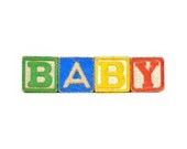 Baby Belly Letter Blocks - Prenatal Maternity Photo Props for Photographer Studio - Vintage Nursery Decor for New Moms
