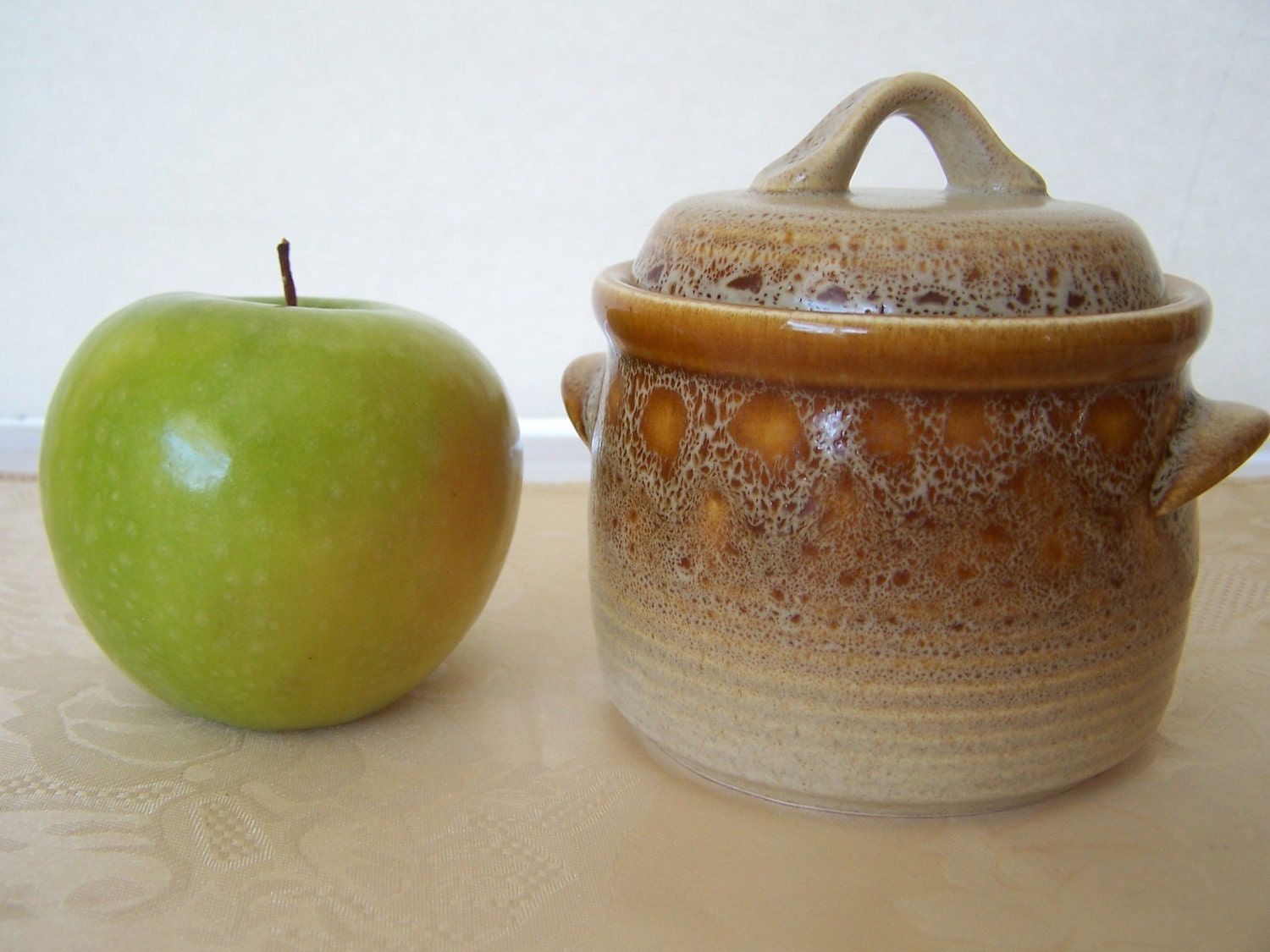 CLEARANCE Vintage 70's Mikasa - Sugar Bowl with Lid- Nature's Song Pattern, Retro
