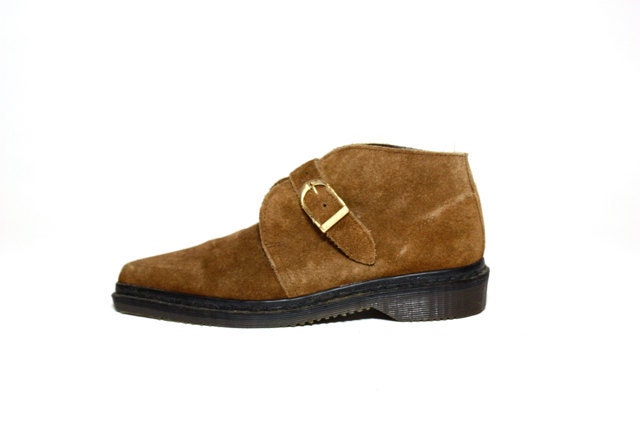 Vintage Doc Marten Brown Suede Monk Strap Ankle Boot 7 reserved
