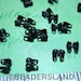 last 2 packs / A203BP / 2 Gm ( approx 60 Pc ) - Black Plated Ball Chain Carlotte Crimps / Connector Findings