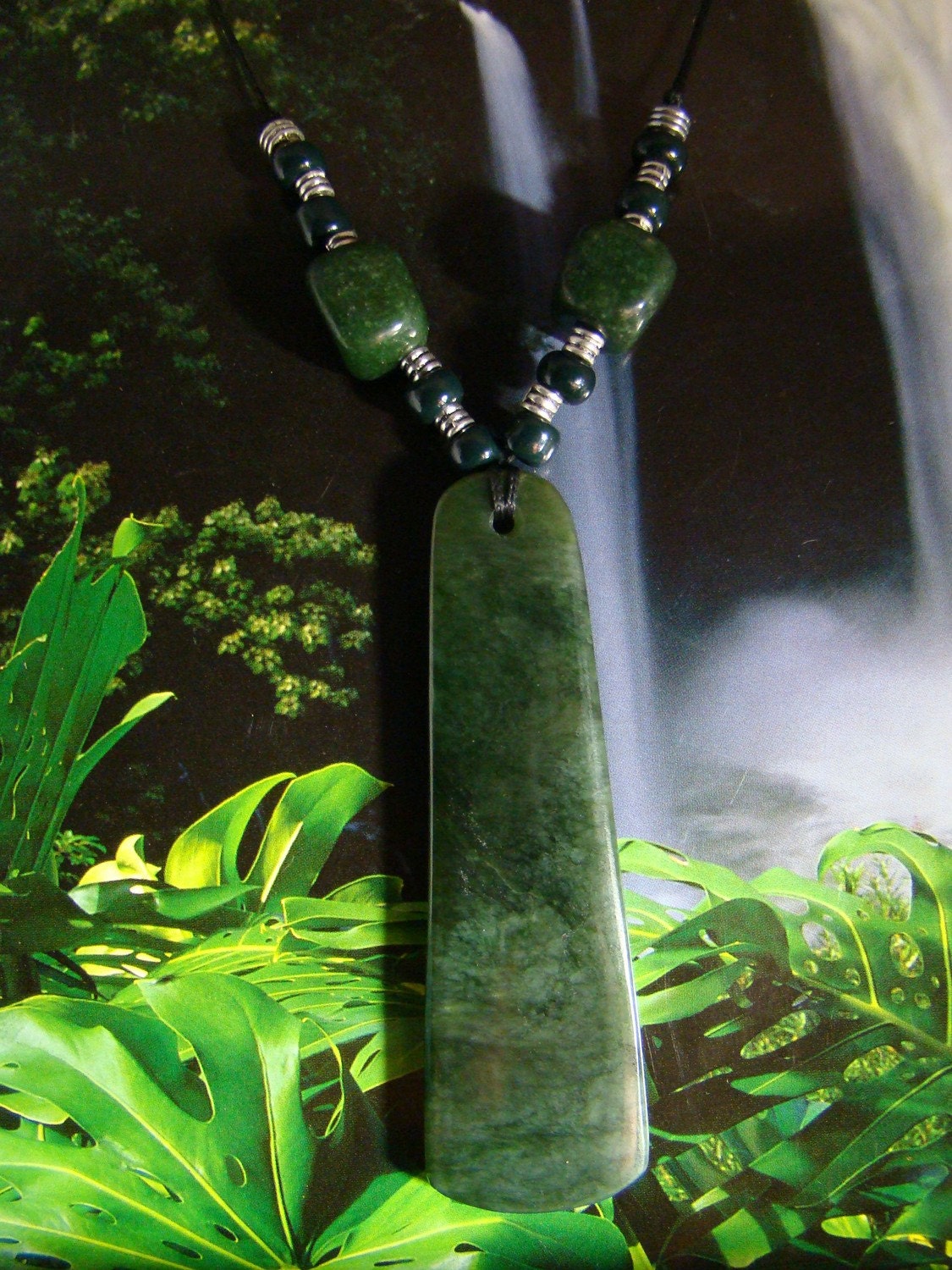 90mm New Zealand Jade Pounamu Kawakawa Greenstone By Fossils2Art