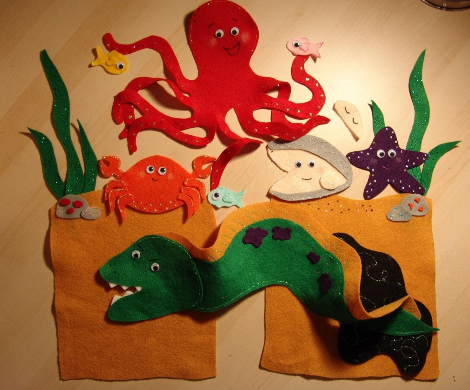 Tickly Octopus ( by Ruth Galloway) Felt Set