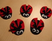 Five Little Ladybugs felt set