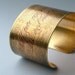 Wuthering Heights Book Emily Bronte's Haunting Literary Classic Brass Cuff Bracelet