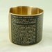 Jane Austen Pride and Prejudice Literary Brass Bracelet Cuff in Black