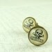 Poison Cufflinks - Vintage Medicine Label - Skull and Crossbones