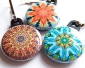 Kaleidoscope Zipper Pulls 3 piece Autumn Sunset Pack