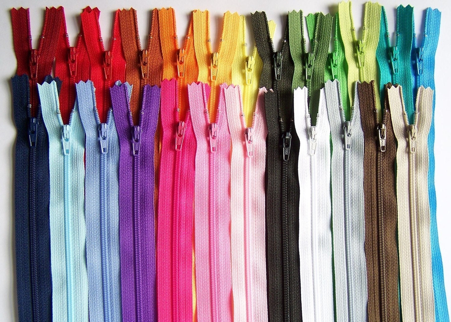 SALE 100 Assorted 9 Inch YKK Zippers 5 Dollars Off