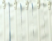 Wholesale Fifty 10 Inch White YKK Zippers Color 501- Special Price