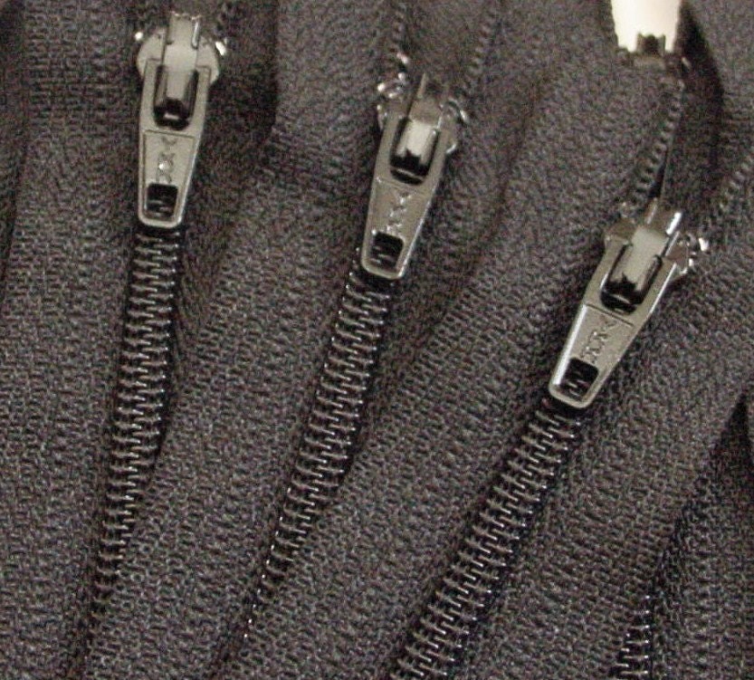 SALE 100 Black 8 Inch Zippers YKK Brand Wholesale Color 580 Special Price