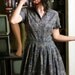 Vintage Blue Print Dress