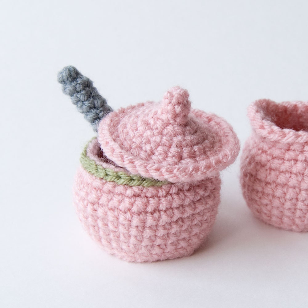 Instant Download Crochet Pattern - My Nana's Tea Set