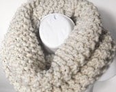 Knit Cowl - The Dreamer - WHEAT -- Ready to Ship - Chunky Knit Cowl - Etsy Cowl - Cream Cowl