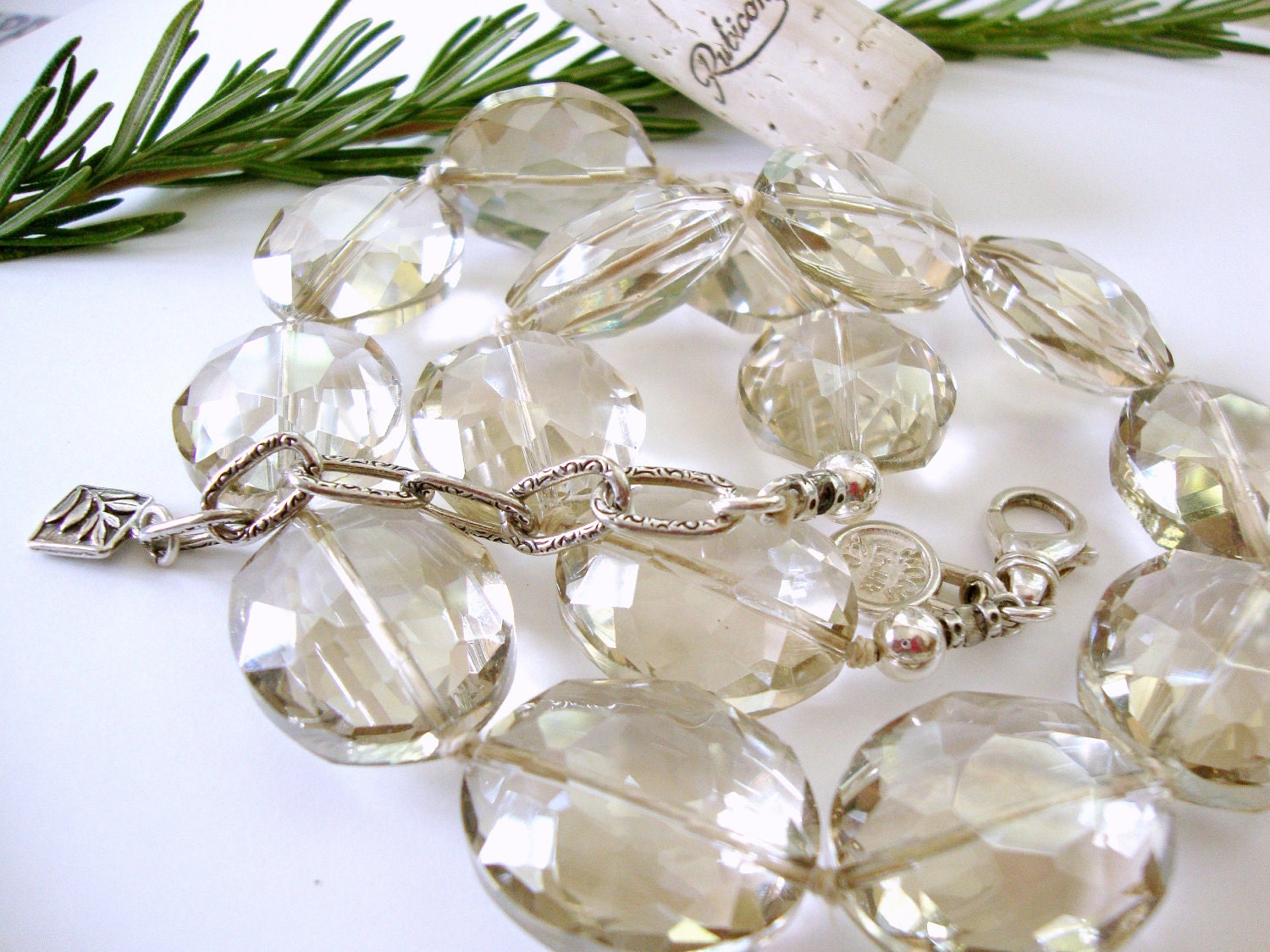 Mystic Quartz Custom Necklace Artisan Sterling Silver